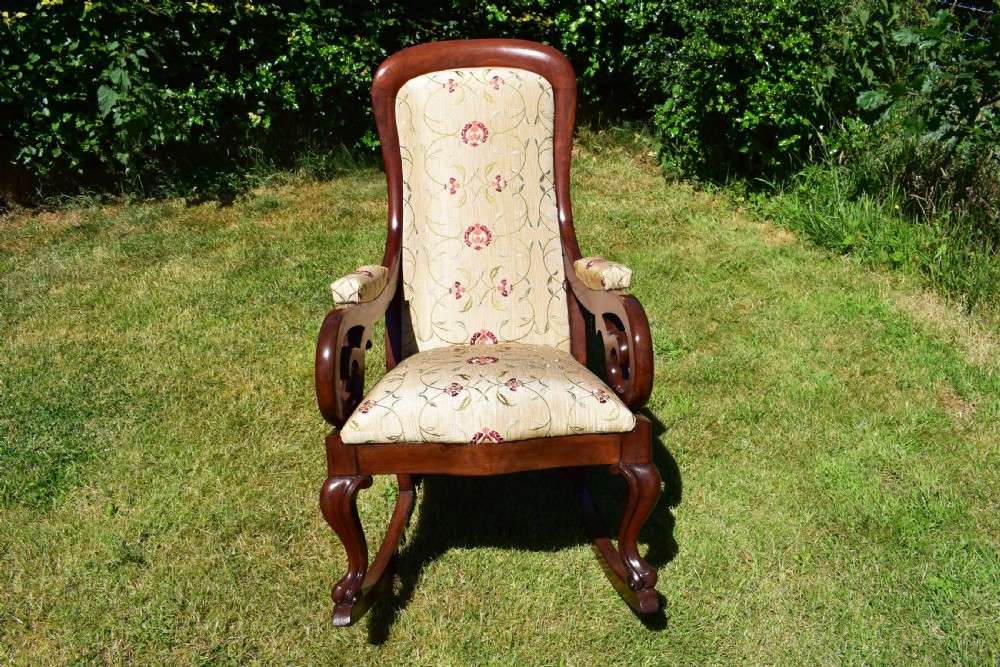 Antique Victorian Rocking Chair View VI