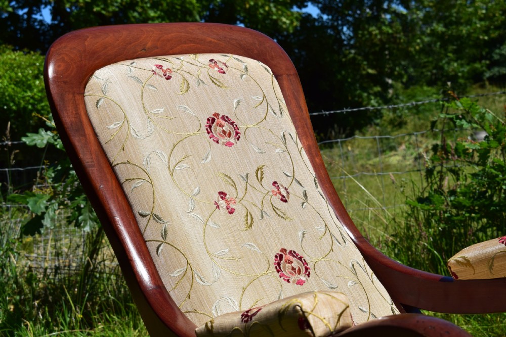 Antique Victorian Rocking Chair View IX