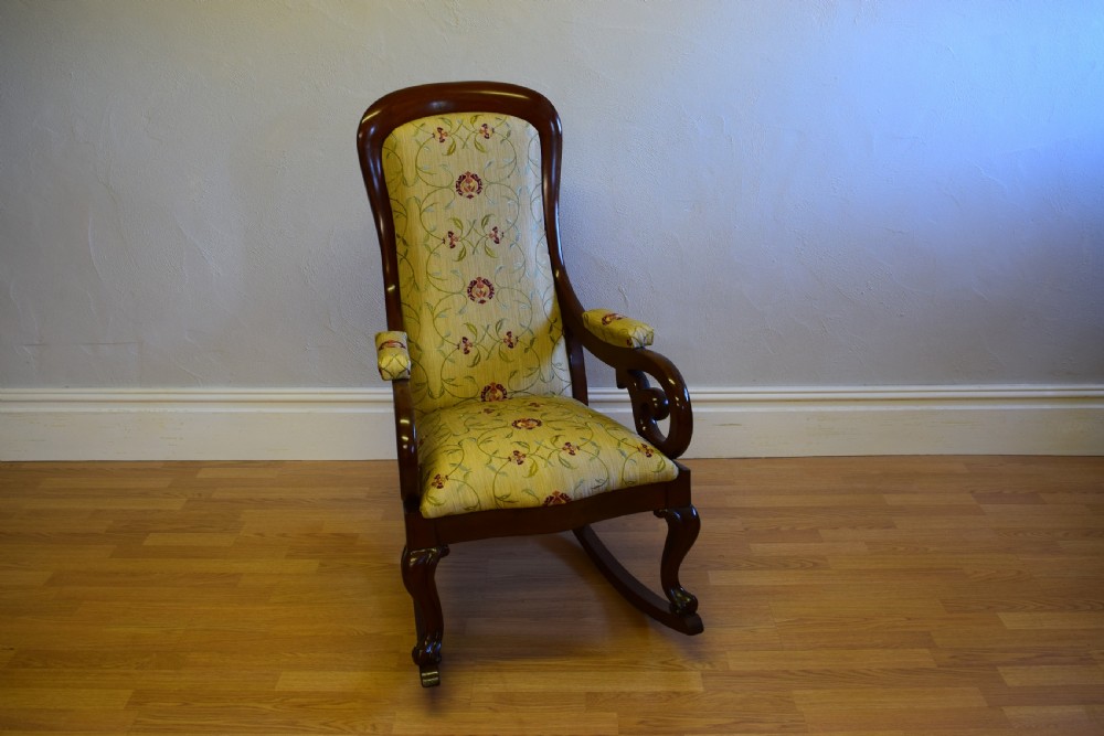 Antique Victorian Rocking Chair View XI