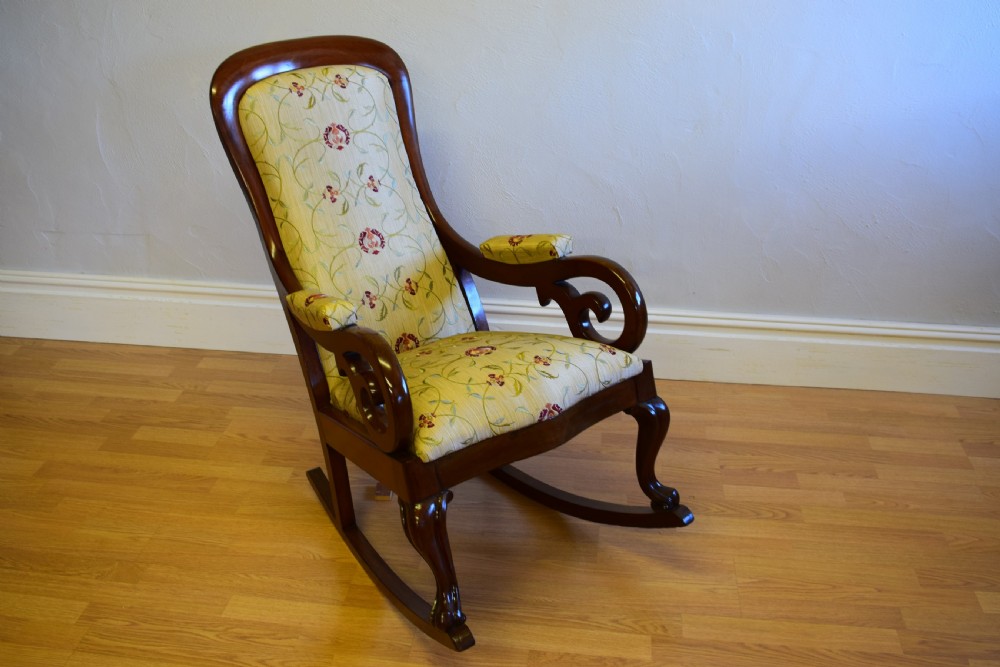 Antique Victorian Rocking Chair View XII