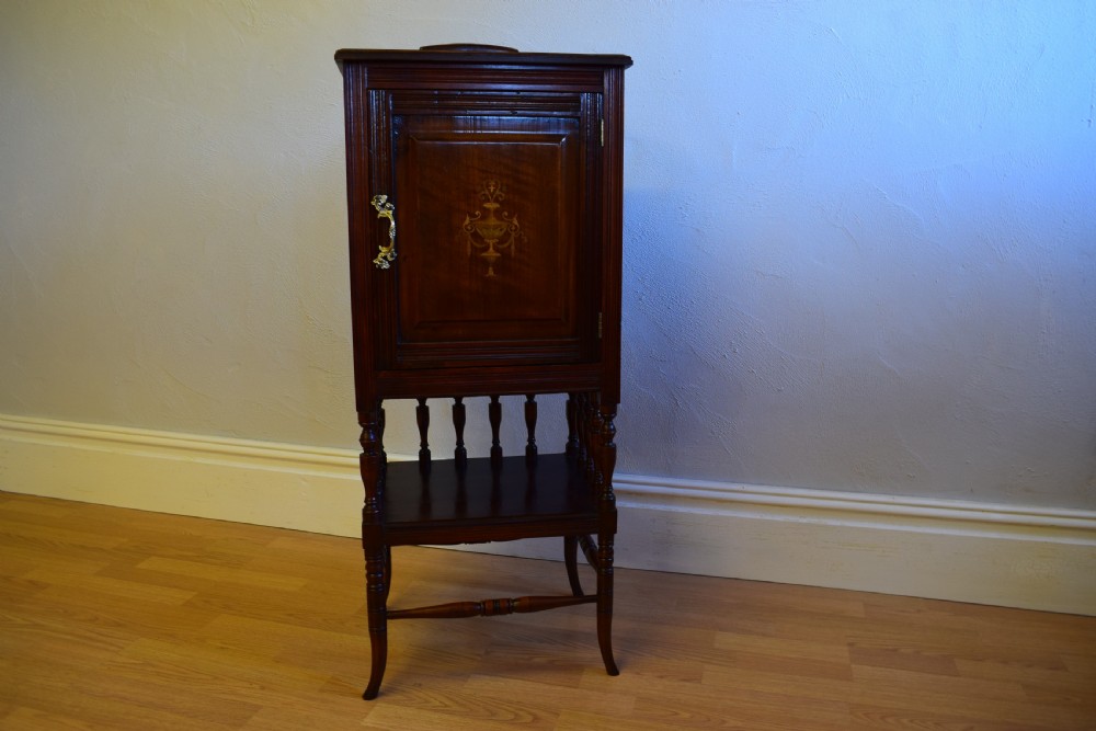 Antique Victorian Bedside Cabinet View II