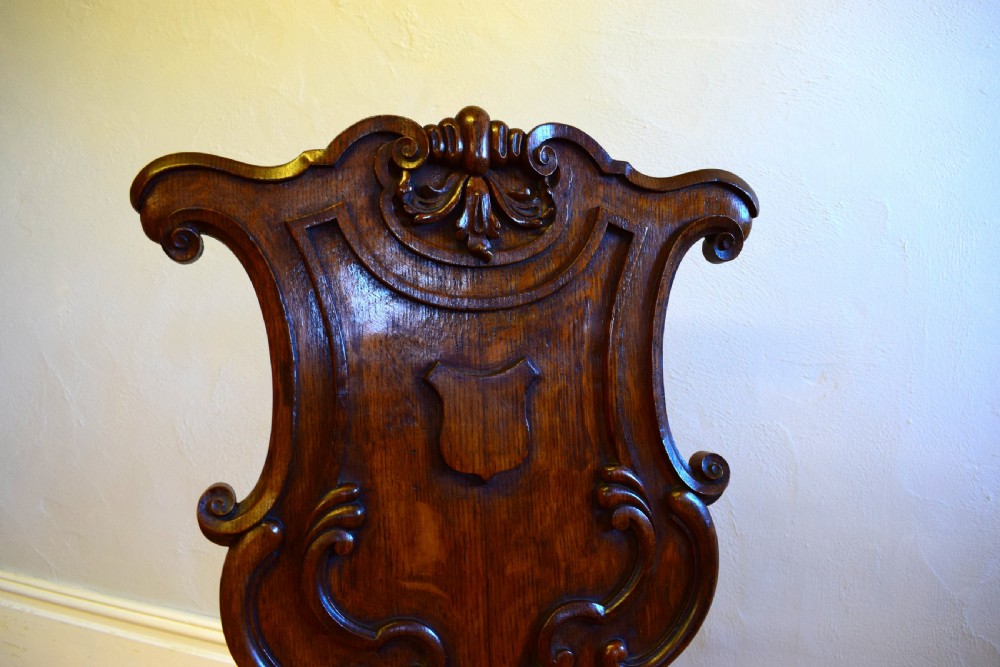 Antique Victorian Hall Chair View V