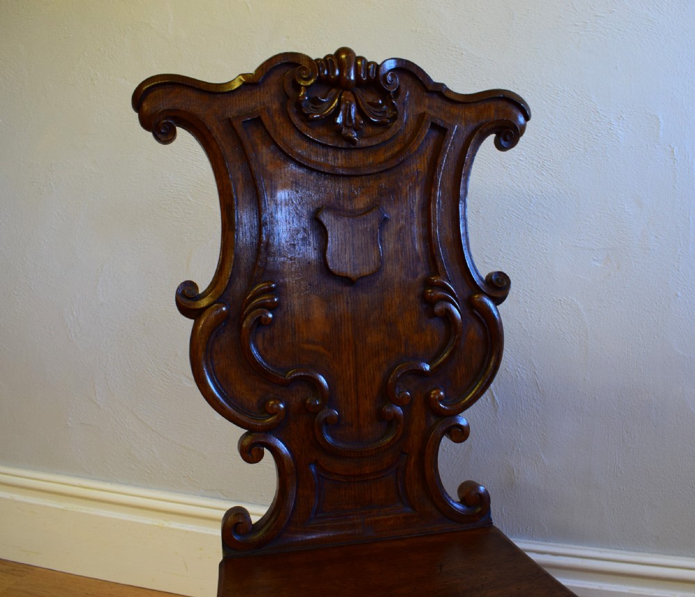 Antique Victorian Hall Chair View VI