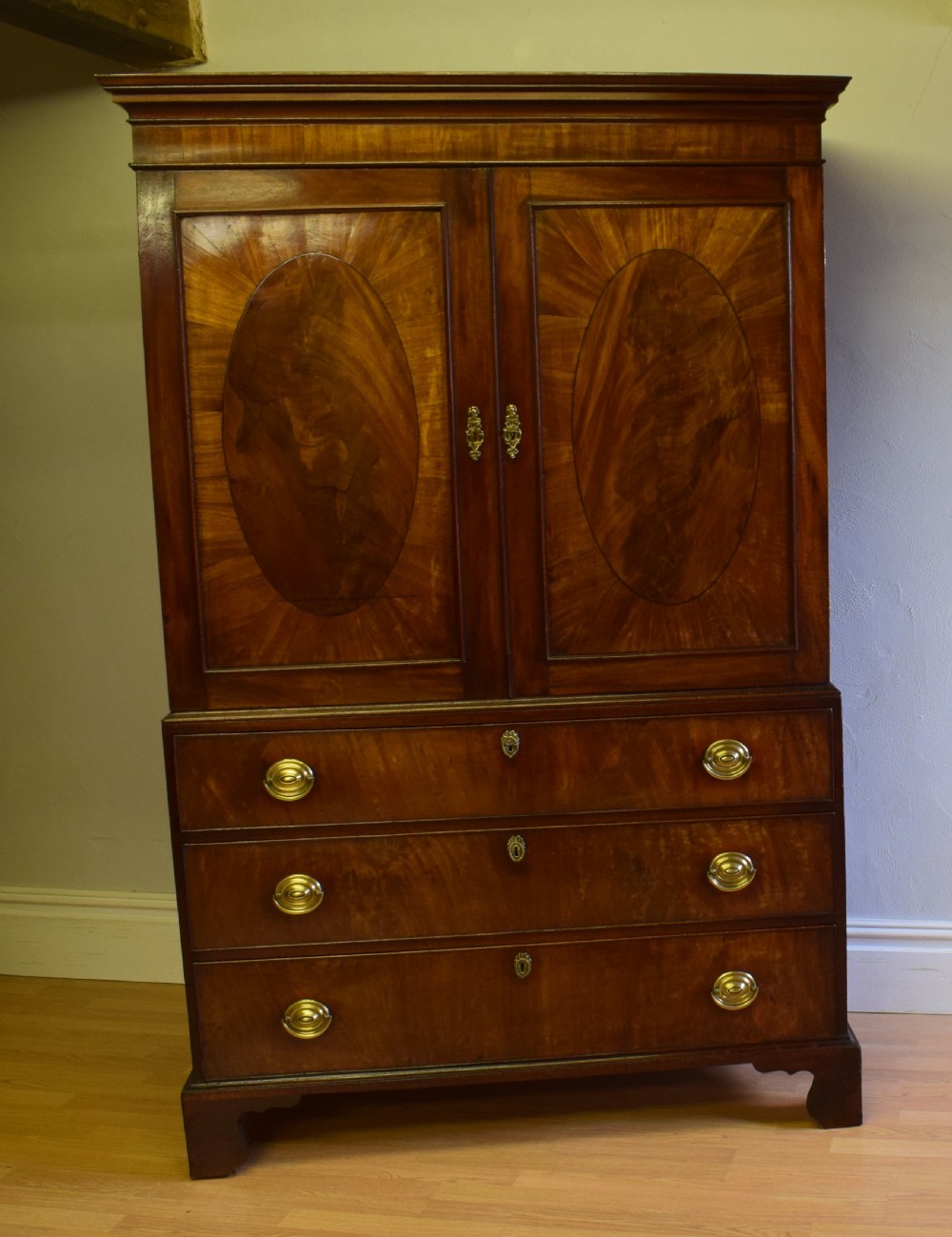 Antique Georgian Period Linen Press View VI