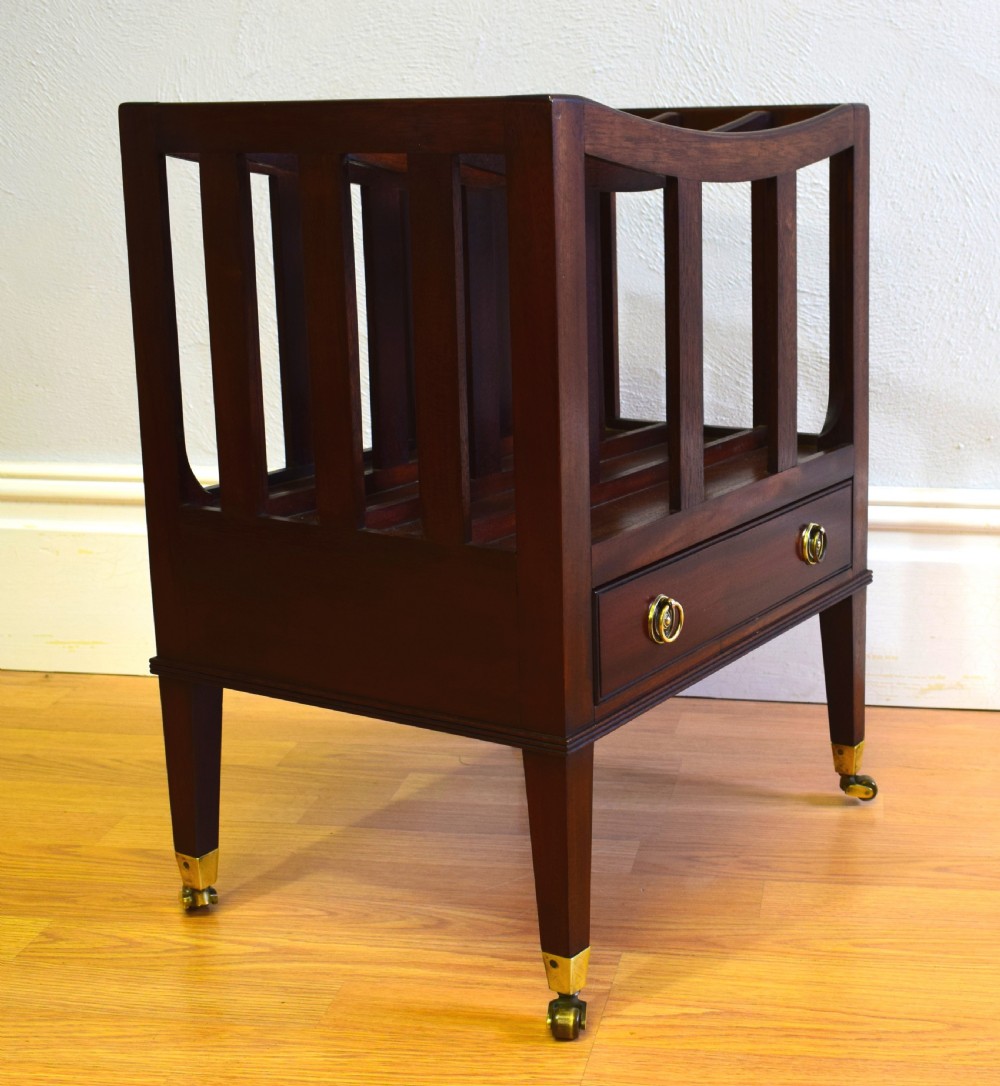Antique Canterbury in Mahogany View II