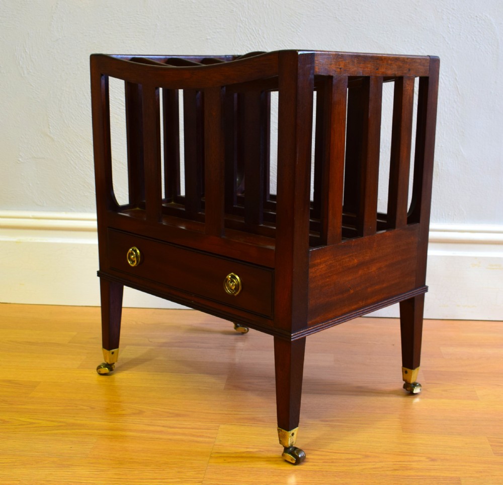 Antique Canterbury in Mahogany View III