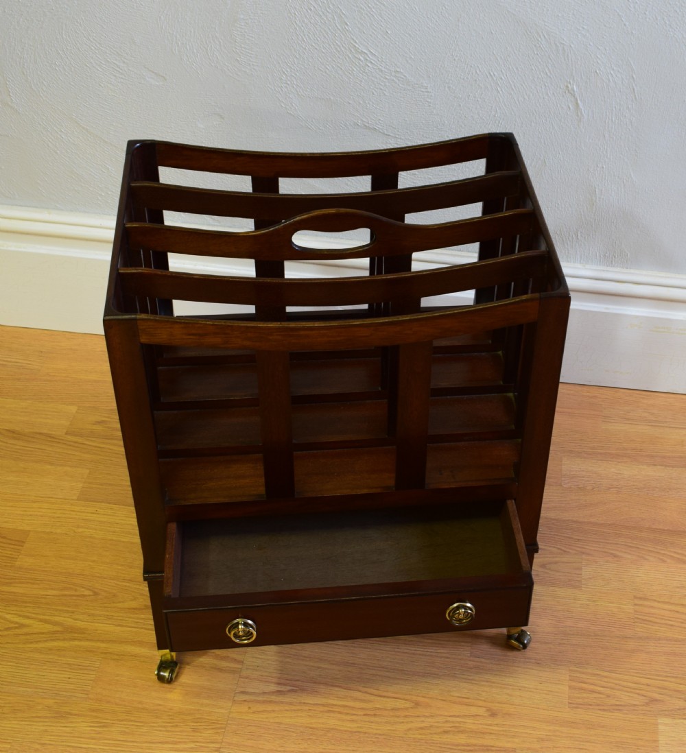 Antique Canterbury in Mahogany View VI