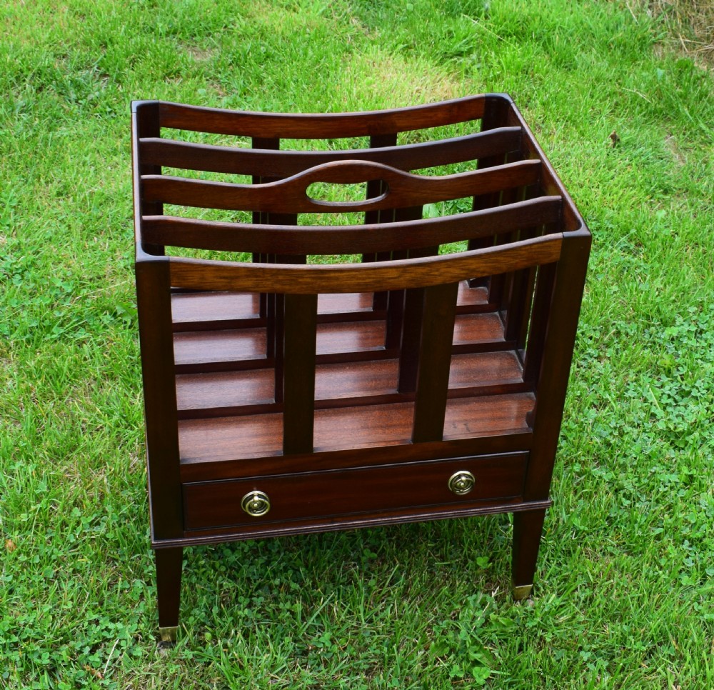 Antique Canterbury in Mahogany View XIV