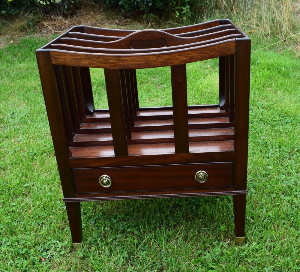 Antique Canterbury in Mahogany View XVI