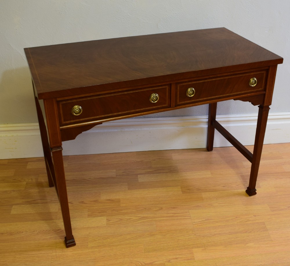 Antique Walnut 2 Drawer Side Table View II