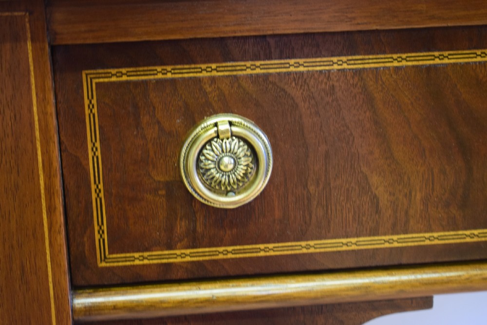 Antique Walnut 2 Drawer Side Table View IX