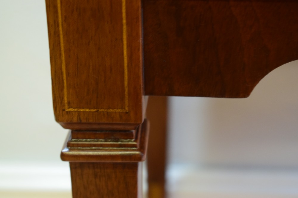 Antique Walnut 2 Drawer Side Table View X