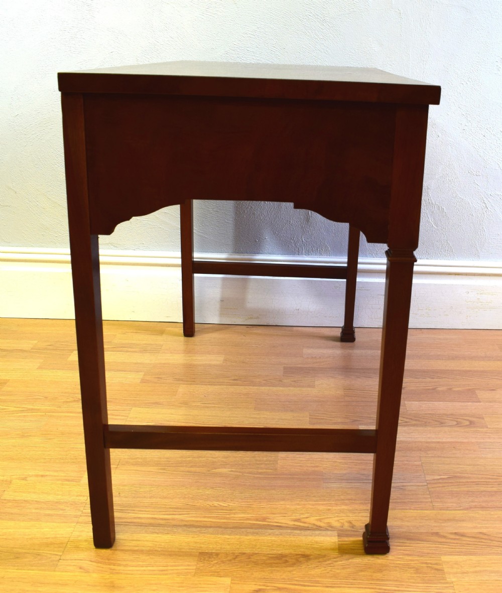 Antique Walnut 2 Drawer Side Table View XII