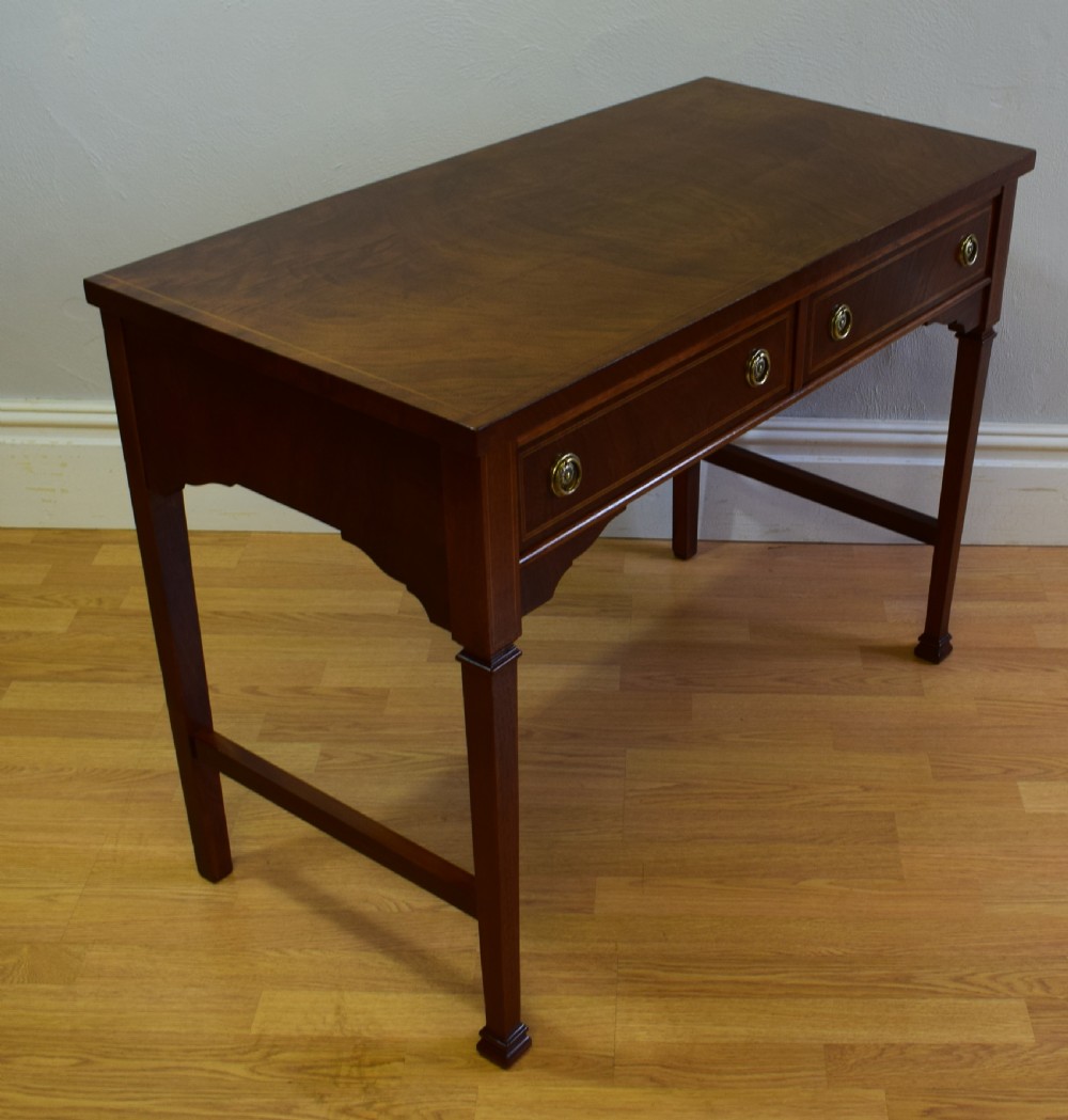 Antique Walnut 2 Drawer Side Table View XIII