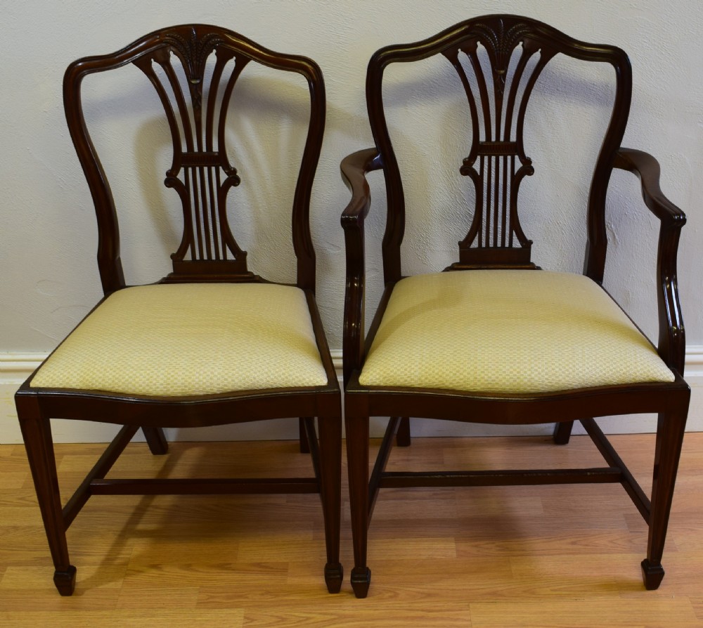  Set of 6 Heppelwhite Dining Chairs View V
