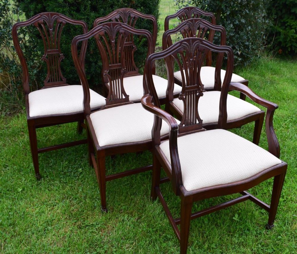  Set of 6 Heppelwhite Dining Chairs View XII