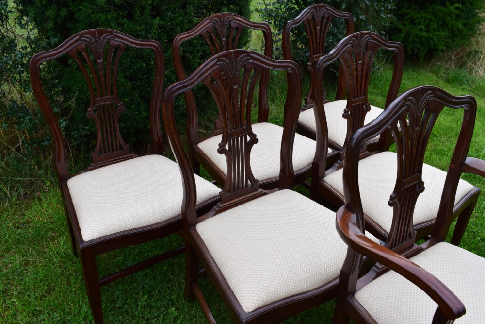  Set of 6 Heppelwhite Dining Chairs View XV