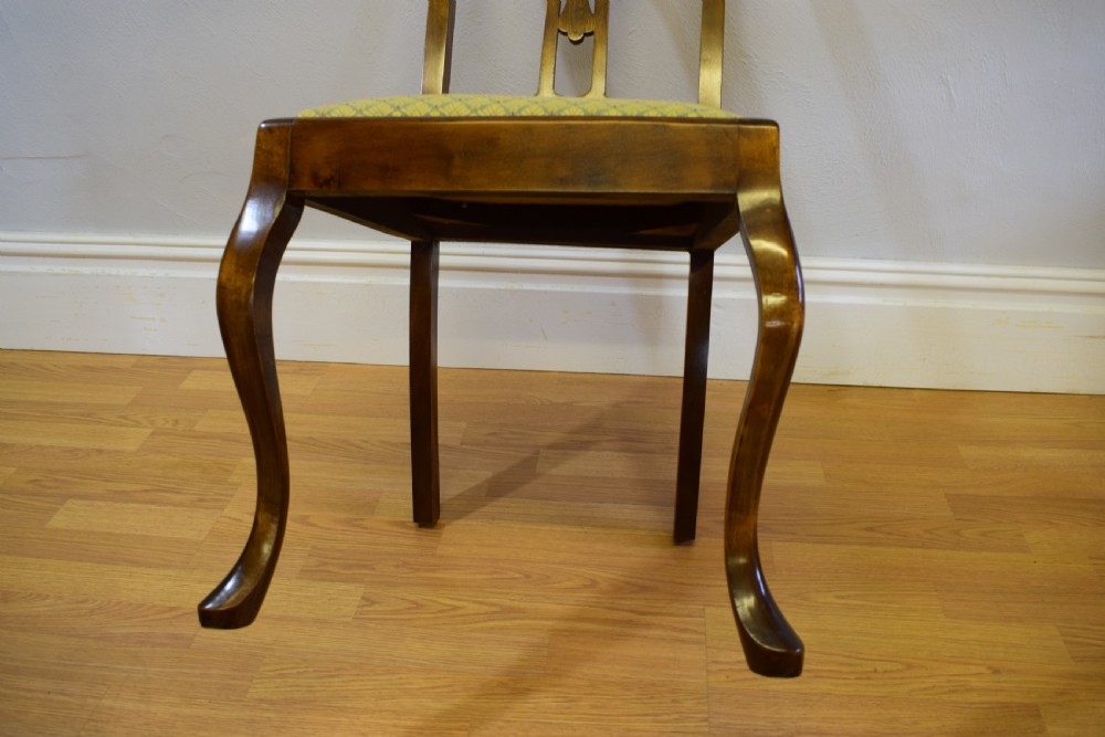 Antique Set of 4 Late Victorian High Back Dinning Chairs View IX