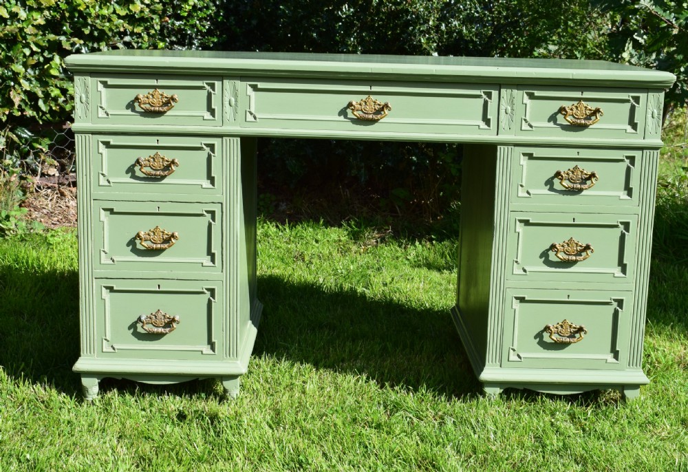 Victorian Pedestal Desk View III