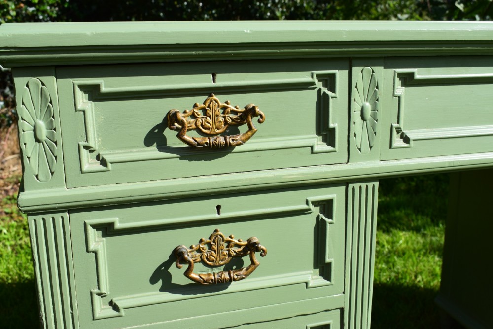 Victorian Pedestal Desk View VI