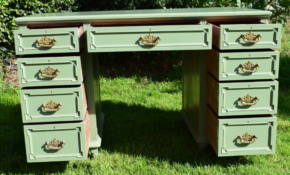 Victorian Pedestal Desk View X