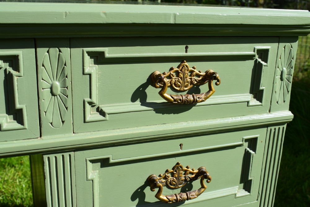 Victorian Pedestal Desk View XI