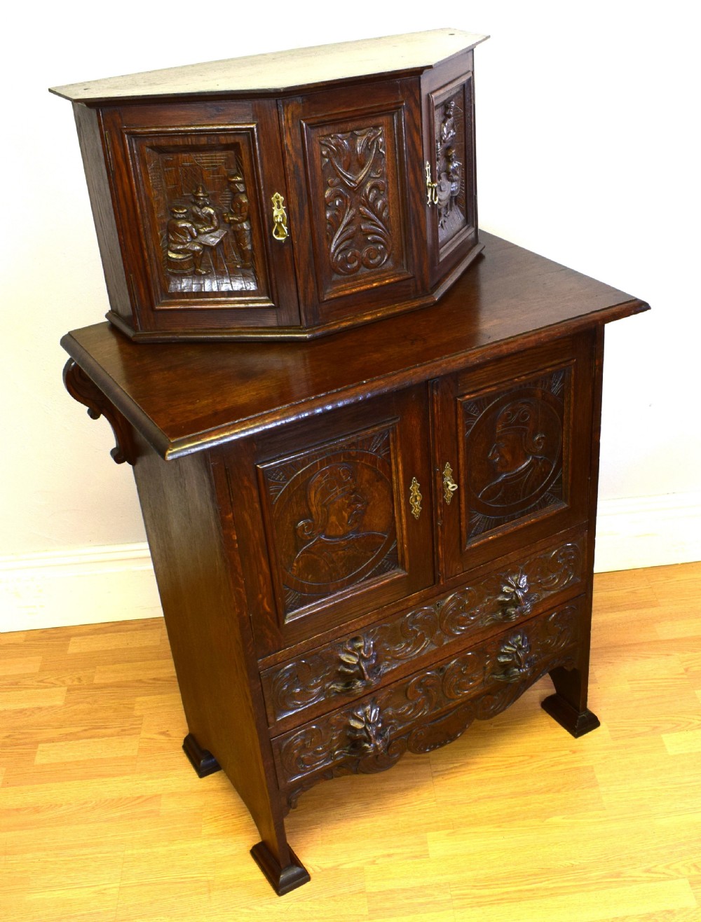 Antique Oak Cupboard View II