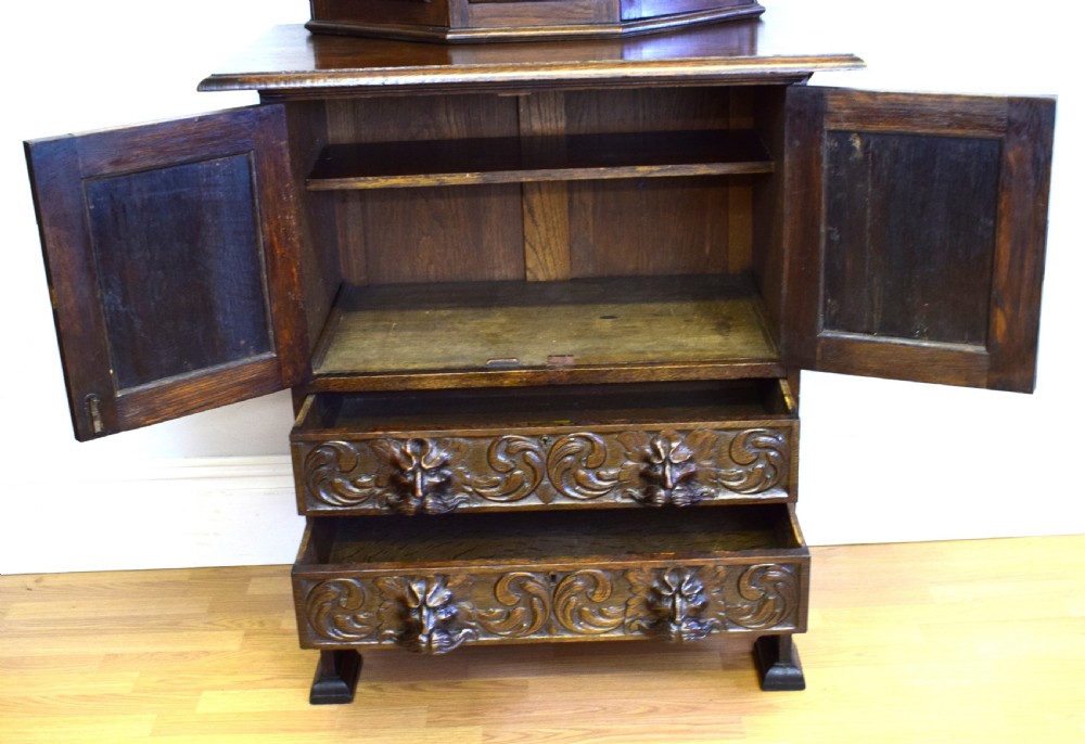 Antique Oak Cupboard View XII
