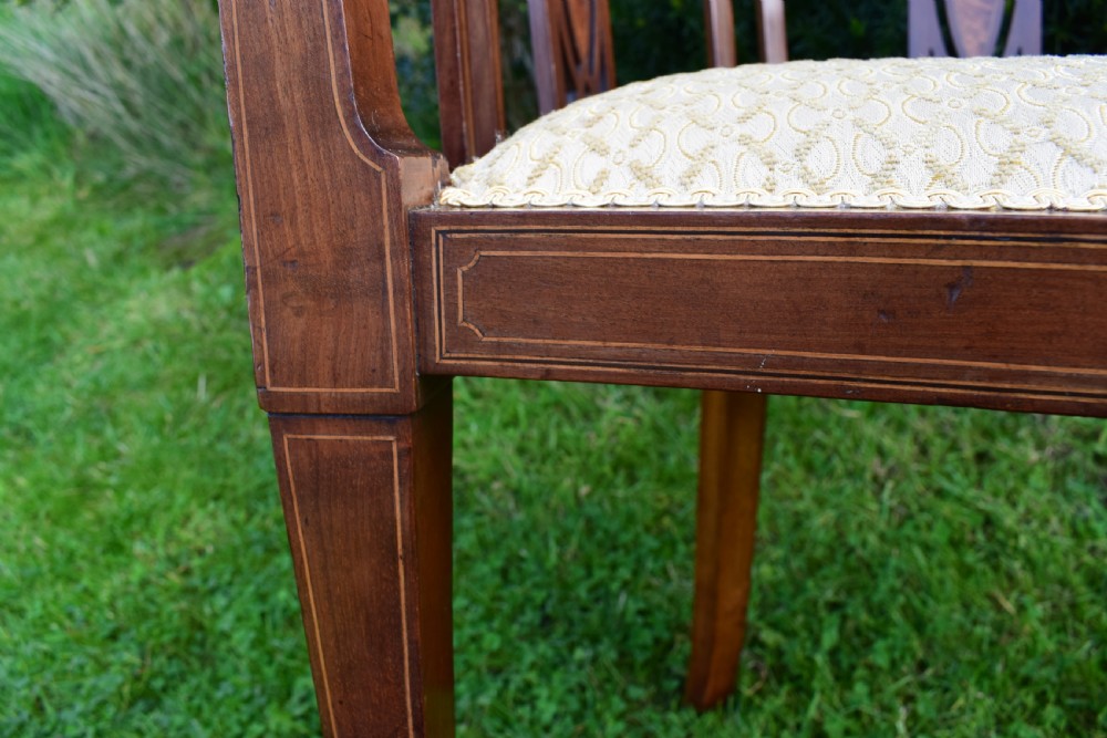 Edwardian Inlaid Tub Arm Chair View XII