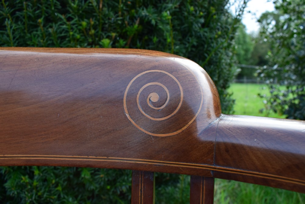 Edwardian Inlaid Tub Arm Chair View XIII