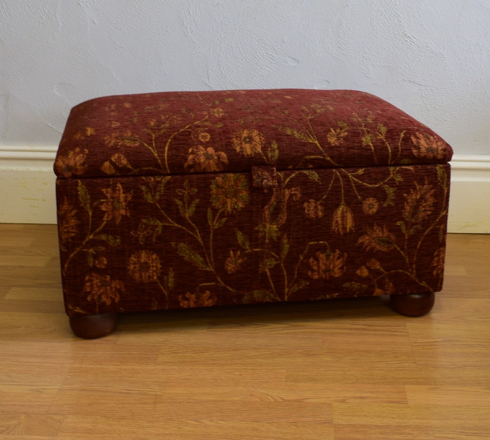 Upholstered Ottoman View II