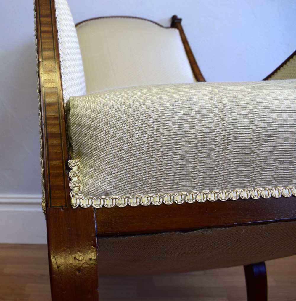 Edwardian Inlaid Arm Chair View IX