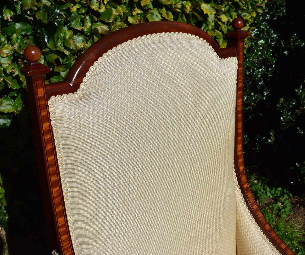 Edwardian Inlaid Arm Chair View XVI