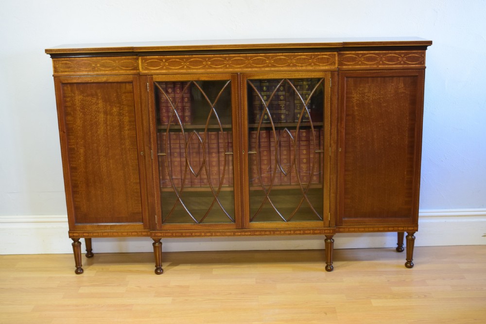 Antique Breakfront Bookcase View II