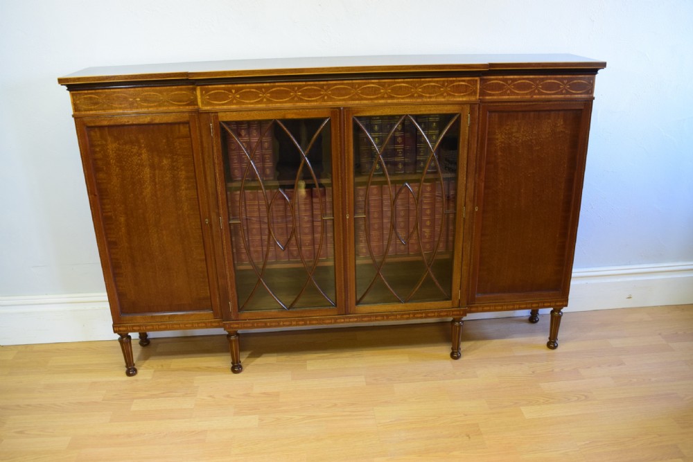 Antique Breakfront Bookcase View III