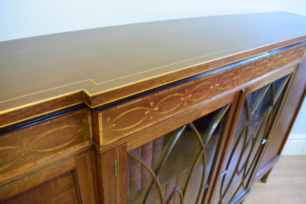 Antique Breakfront Bookcase View VI