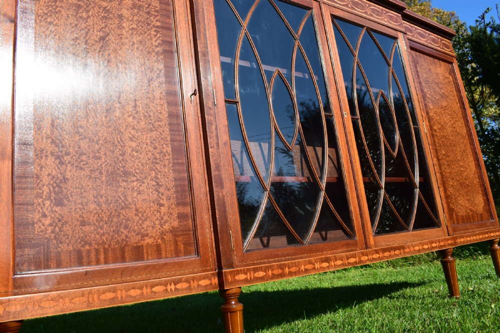 Antique Breakfront Bookcase View XIII