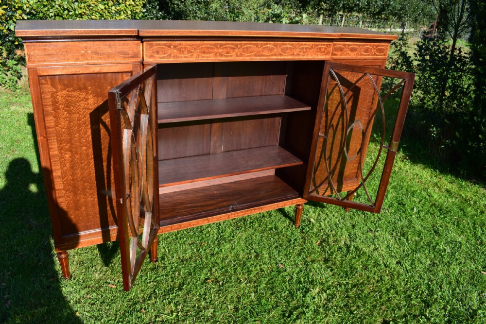 Antique Breakfront Bookcase View XIV