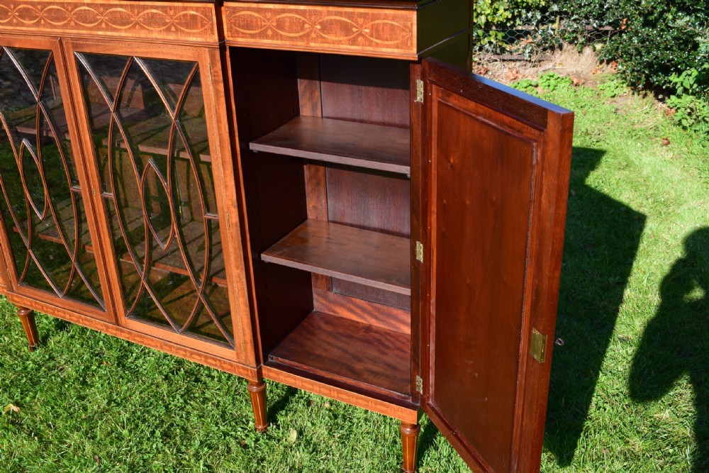 Antique Breakfront Bookcase View XVII