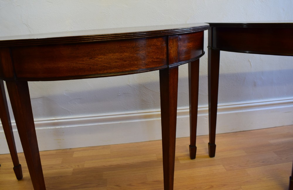 Pair of Demi-Lune Console Tables View II