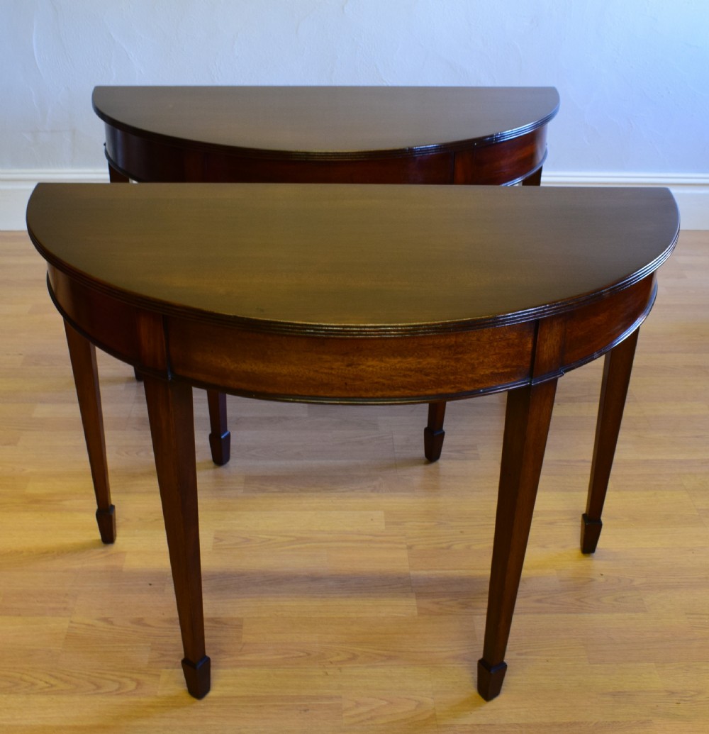 Pair of Demi-Lune Console Tables View IV