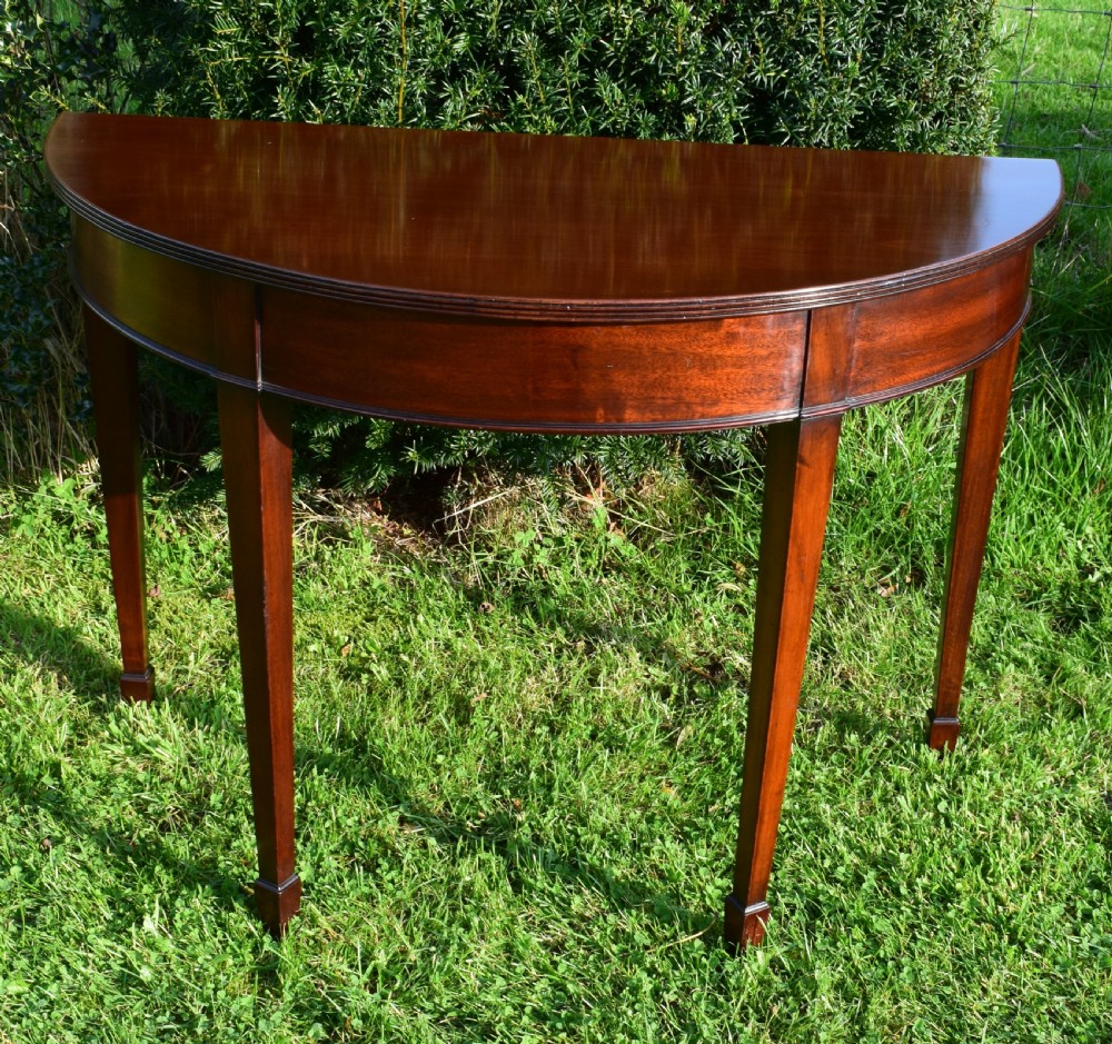 Pair of Demi-Lune Console Tables View X