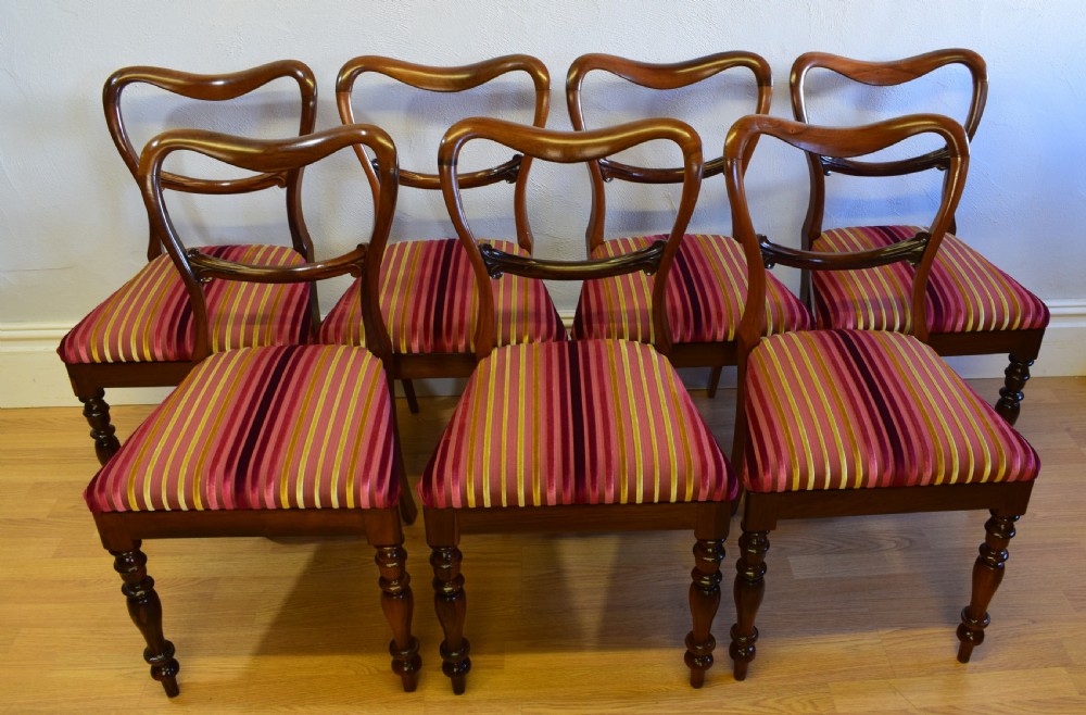Antique English Regency Period Set of Rosewood Dinning Chairs