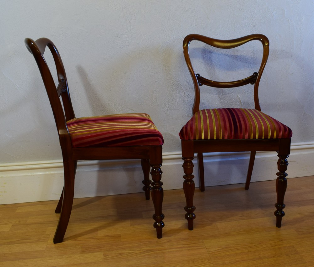 Antique English Regency Period Set of Rosewood Dinning Chairs View VIII