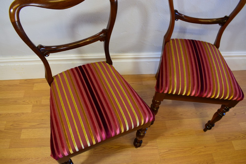 Antique English Regency Period Set of Rosewood Dinning Chairs View X