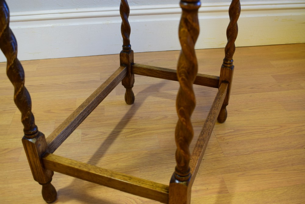 Antique Oak Side Table View VII