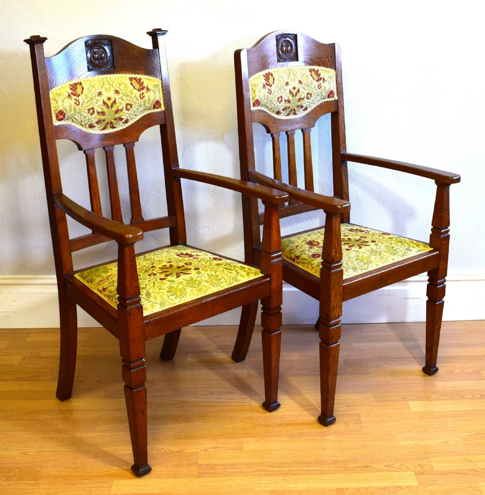 Pair of Arts & Crafts Arm Chairs View II