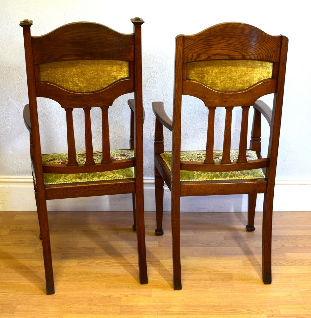 Pair of Arts & Crafts Arm Chairs View III