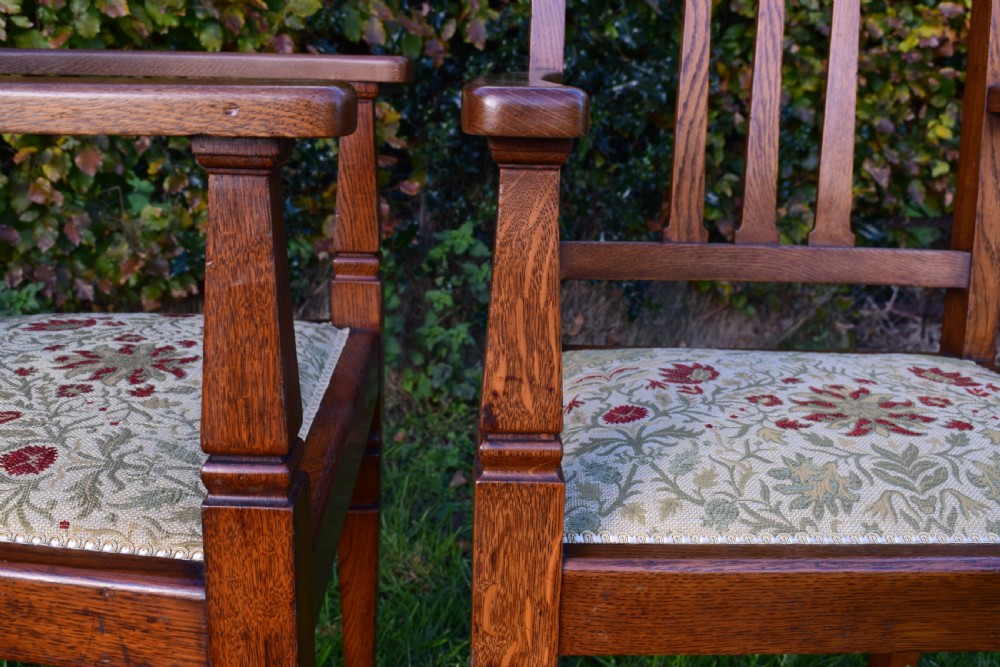 Pair of Arts & Crafts Arm Chairs View XII
