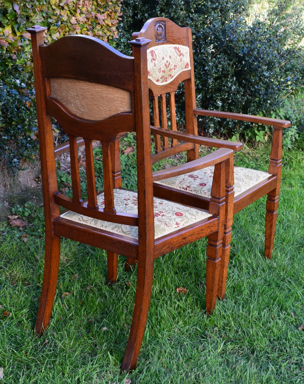 Pair of Arts & Crafts Arm Chairs View XIV